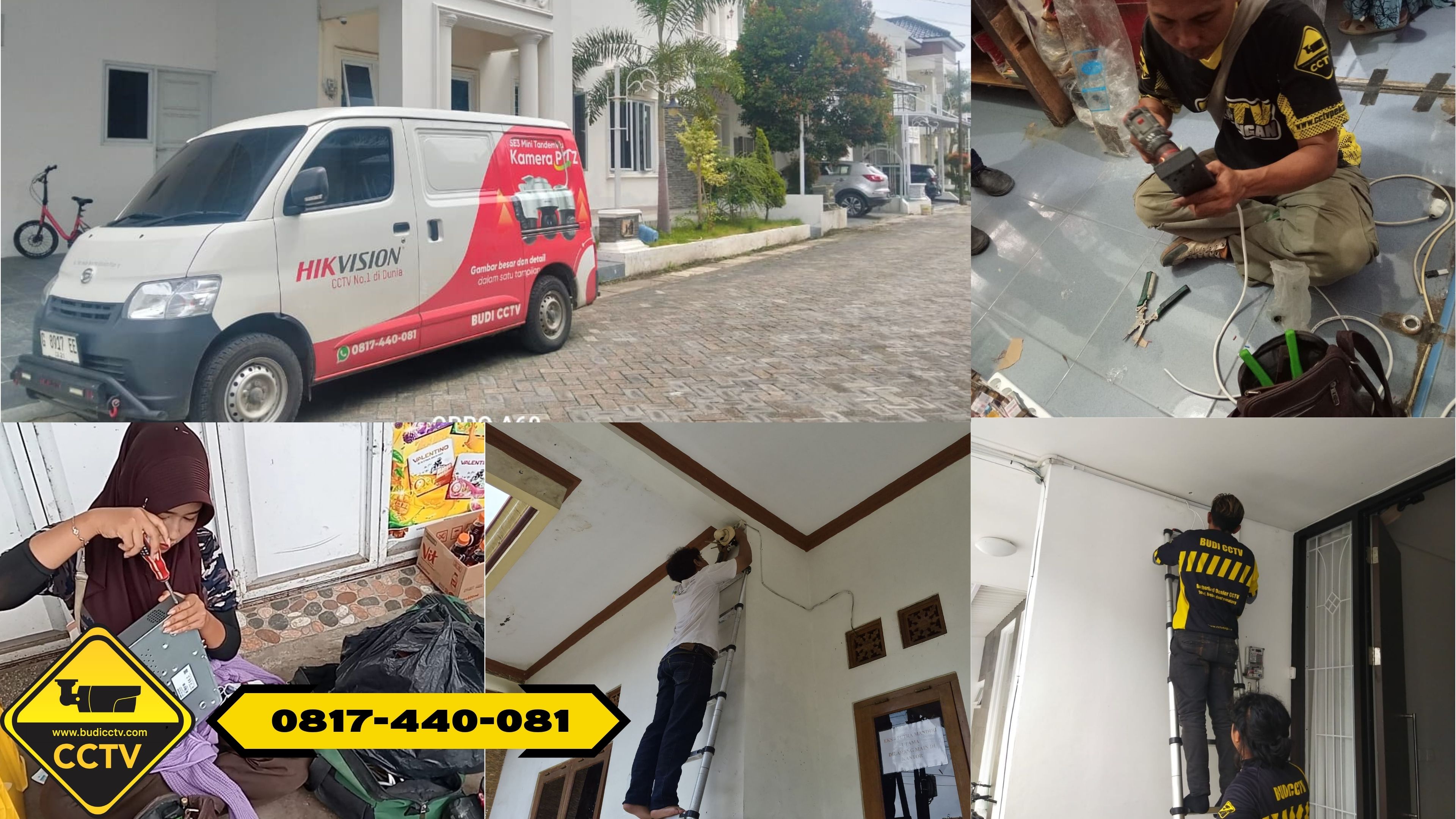 Pemasangan CCTV Hikvision 8 Channel 2MP Smart Hybrid Light di Rumah Area Tarub
