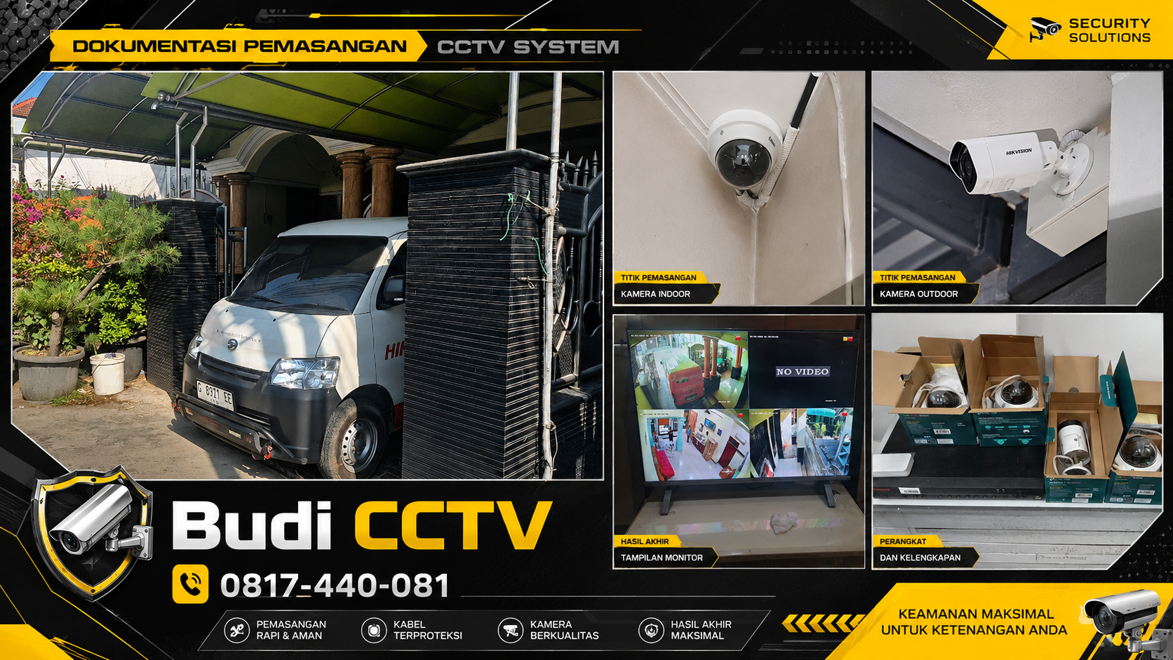 Instalasi CCTV TP-Link VIGI di Rumah Area Tegal